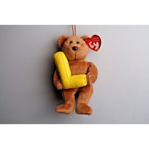 TY Alphabet Beanie Baby - Letter L | MWMT | Vintage | Rare